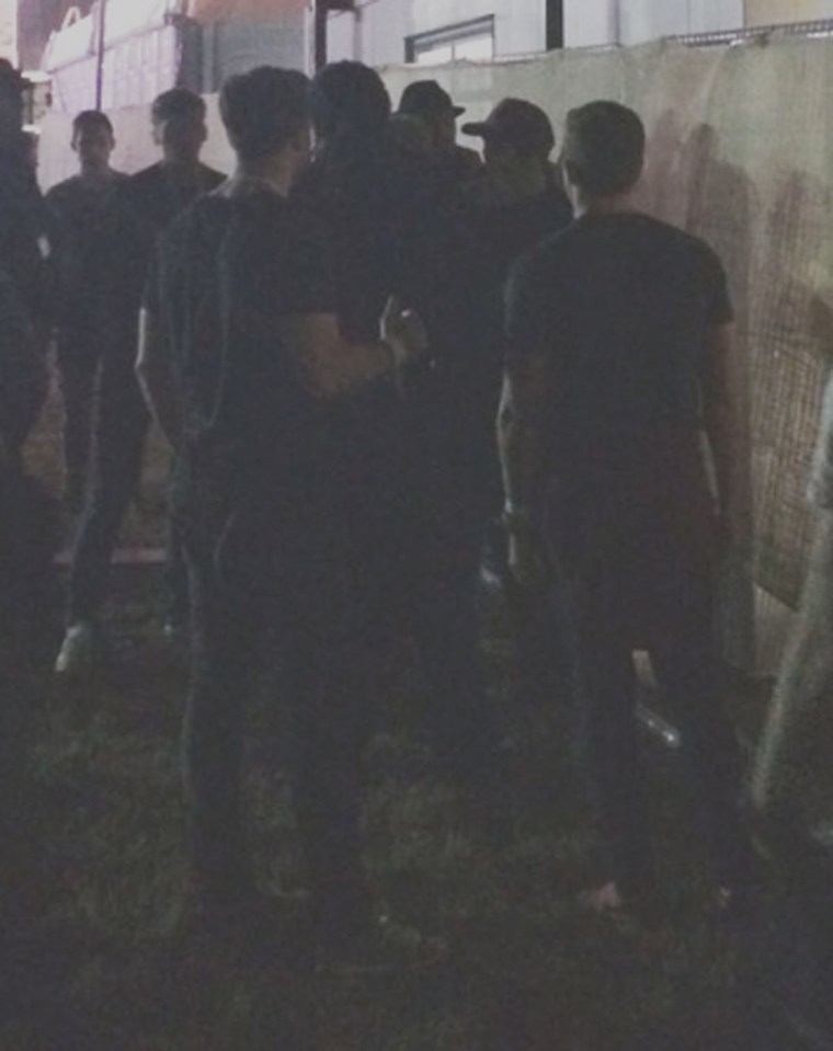 Danny Dyer and Mark Wright's spat occured behind the VIP Mahiki tent backstage at V Festival