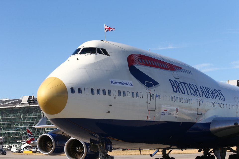 Team GB landed at Heathrow on a gold-nosed British Airways flight BA2016