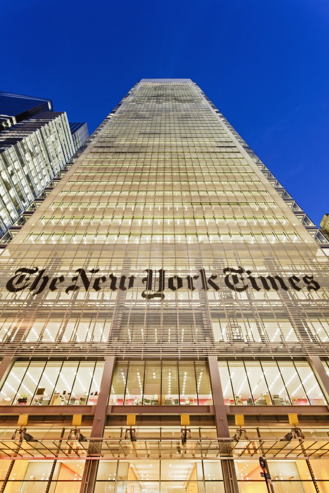 Hacked ... Reporters at The New York Times are thought to have been targeted by Putin's spies