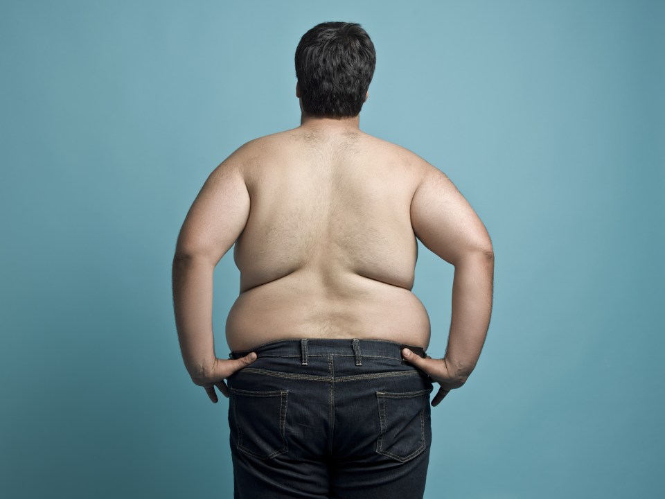 Obese young man