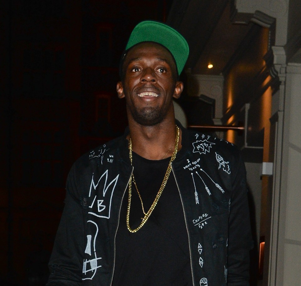 EXCLUSIVE ALL ROUNDER ***MINIMUM FEE £500 APPLIES*** Usain Bolt rounds off his 7 days of partying in the capital with a night out at Drama nightclub. He arrived just after 1am, with a group of friends, and stayed until the club shut just before 4am.