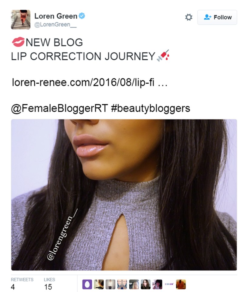 She now has a full time career as a beauty blogger