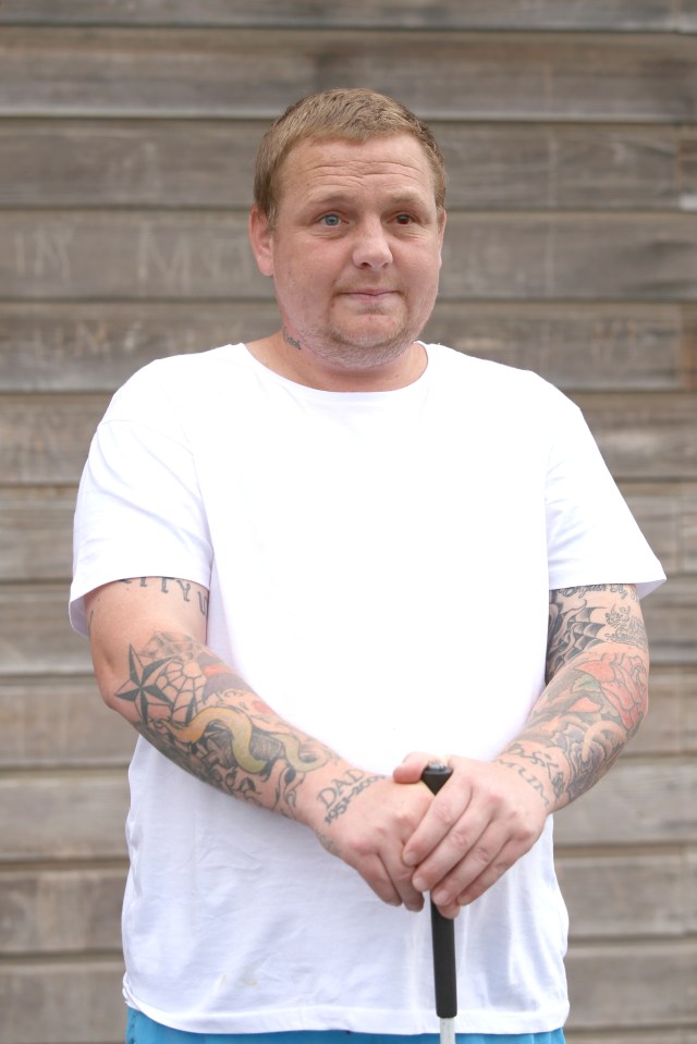 Michael Betteridge, 32, from Portsea, went blind last September after being diagnosed with diabetic retinopathy, a side-effect of type 1 diabetes, which he has had since he was six