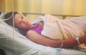 TV star Charlie Webster arrives back in the UK after contracting malaria in Brazil before Rio Olympics