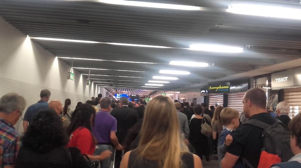 Frankfurt airport evacuation