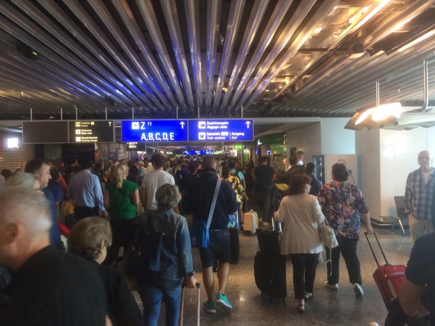 Frankfurt airport evacuation