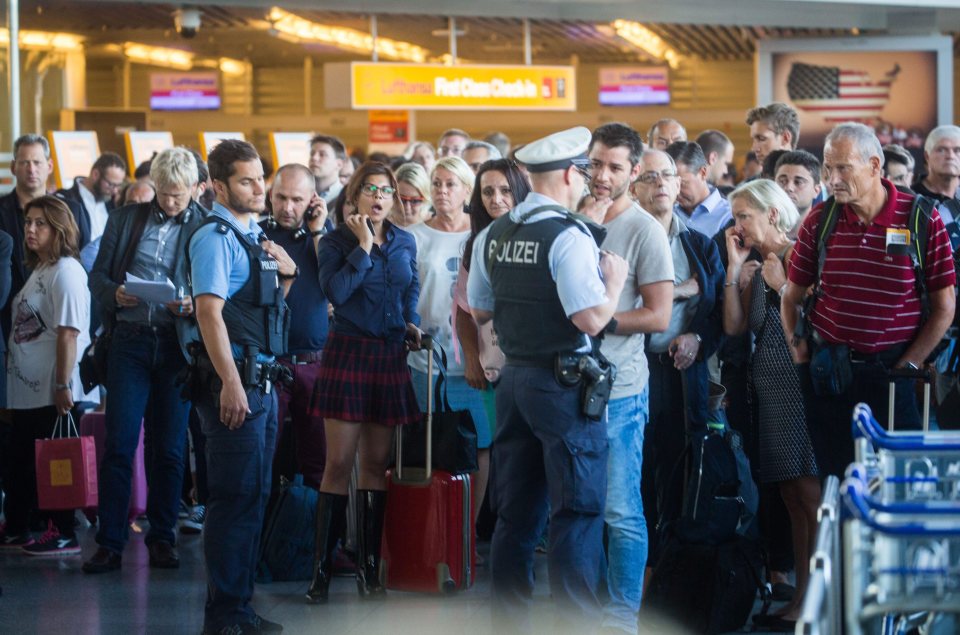 evacuation of Frankfurt airport