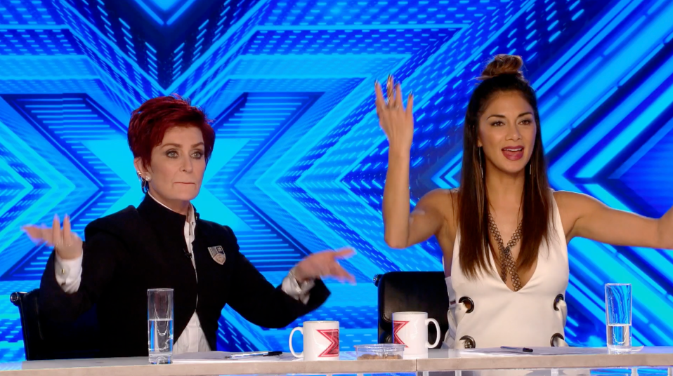 Sharon looks as young as Nicole as they sit on the panel together