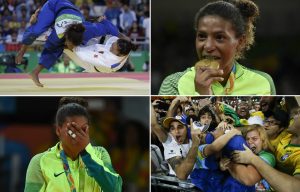 Brazil's Rafaela Silva goes from favela to gold in her home town to win Brazil's first top honours