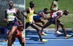 Mo Farah seeing double after middle-distance star loses his feet and stumbles again
