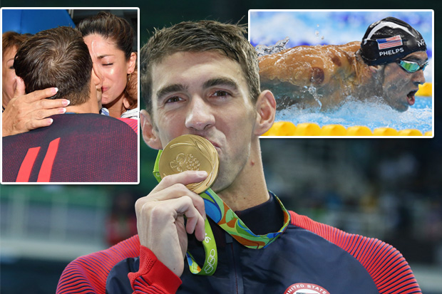 Michael Phelps won two gold medals to bring his total tally to 21