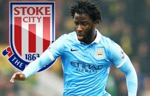 Manchester City striker Wilfried Bony having medical at Stoke ahead of loan deal