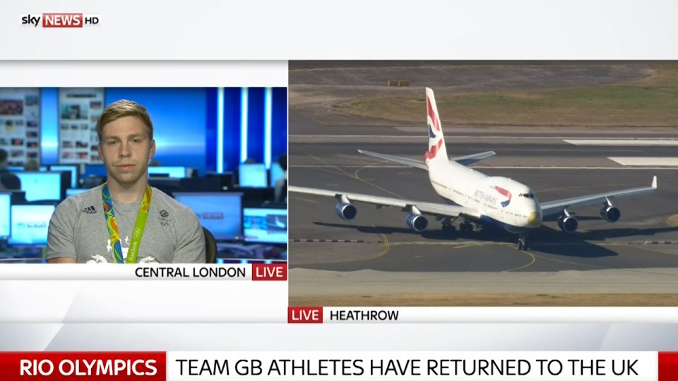 Track sprinter Philip Hindes was on Sky News this morning after coming home early