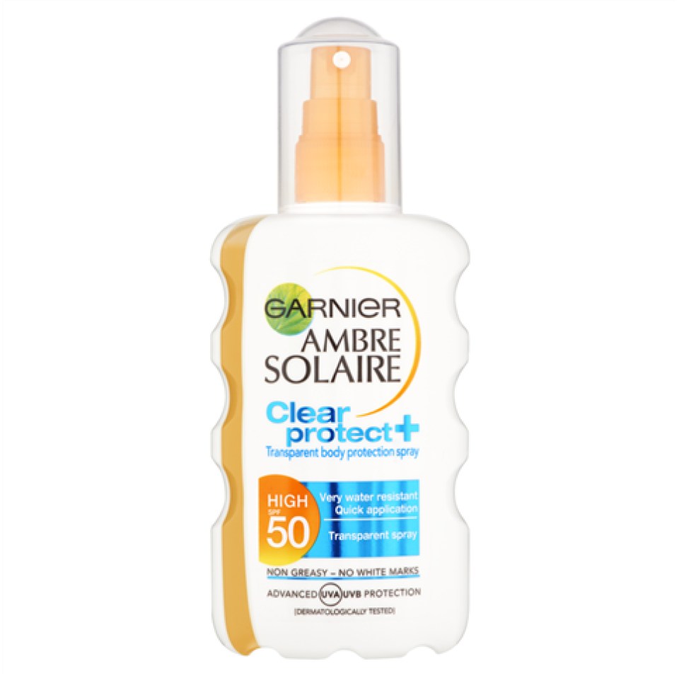 Garnier Ambre Solaire Clear Protect+ Spray SPF50, £7.50