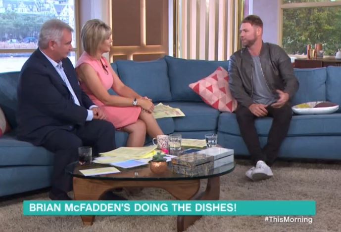 Brian made the sweet comments to Eamonn and Ruth on This Morning 