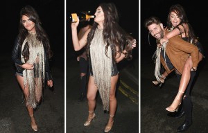 Charlotte Dawson spotted swigging bubbly from a bottle on outrageous night out with Sam Giffen