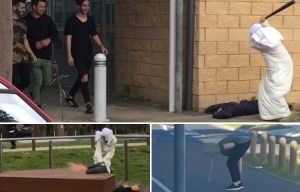 'Jihadi pranksters' the Jalal Brothers leave passers-by VOMITING in terror with public beheading joke