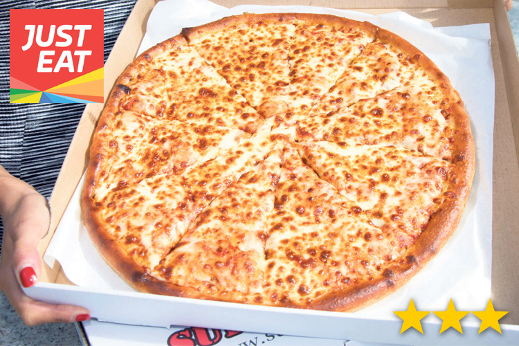graphic pizza justeat