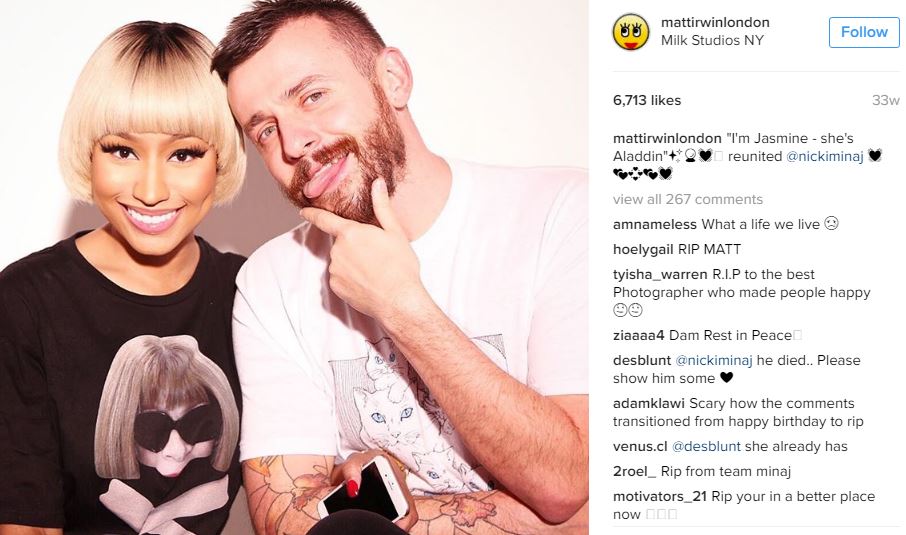 Matt Irwin with singer Nicky Minaj