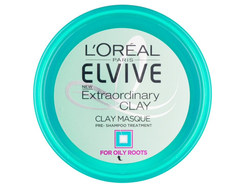 L’Oréal Paris Elvive Extraordinary Clay Masque Pre Shampoo Treatment, £6.29