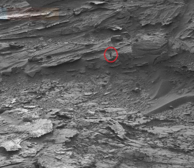 A second Martian lady was picked up by alien buffs in Curiosity rover footage