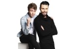 Rylan and Matt sit and stand