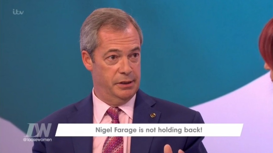 Nigel Farage said he would consider returning to British politics if the Government fails to deliver Brexit