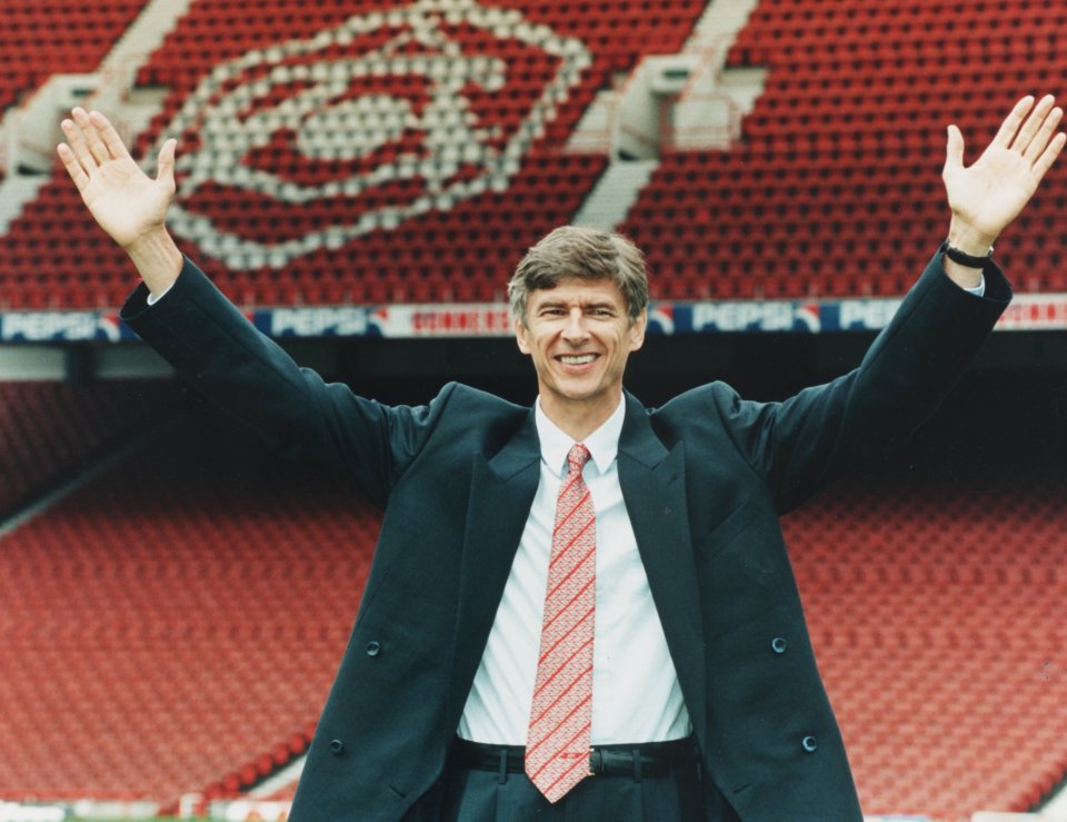 New Arsenal manager Arsene Wenger is introduced to the media 22.10.1996.