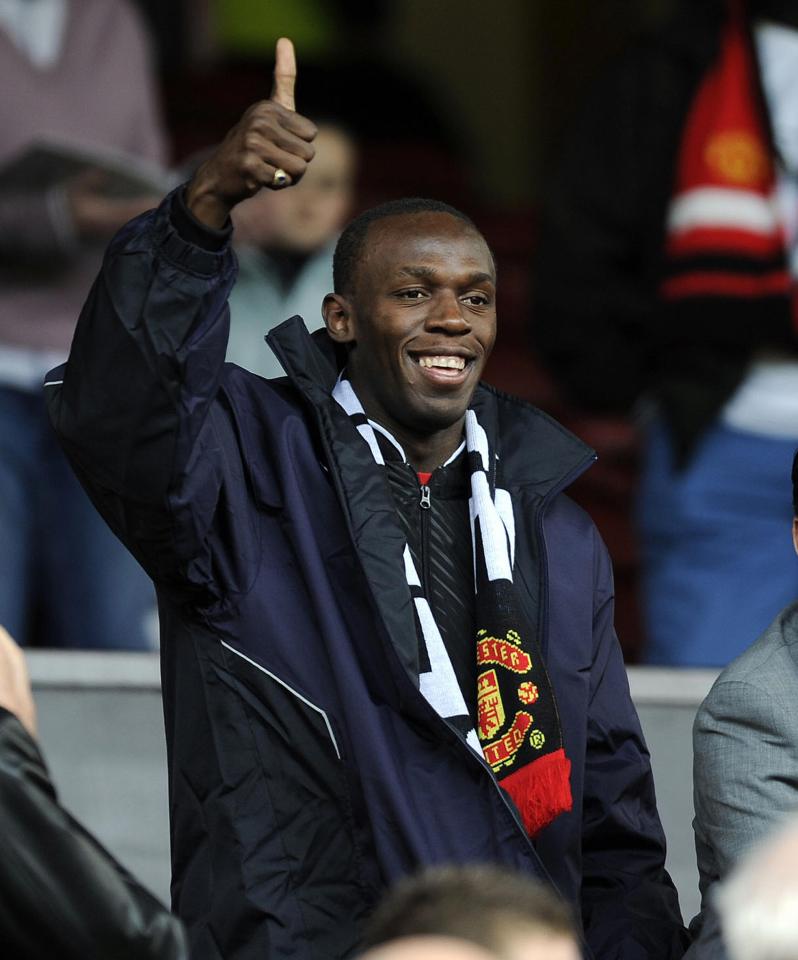 Usain Bolt at Old Trafford 