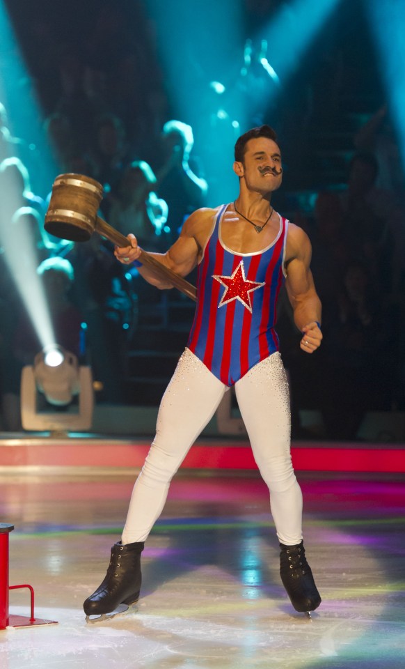 The singer appeared on Dancing On Ice in 2012