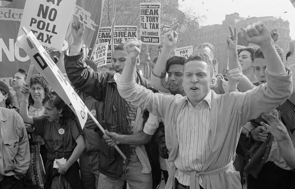 Demo ... the anti-poll tax rally that erupted into the worst riots London had seen for a century