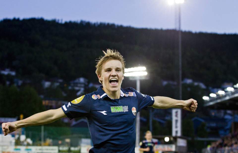 Martin Odegaard shot onto the scene with Stromsgodset when he was just 15