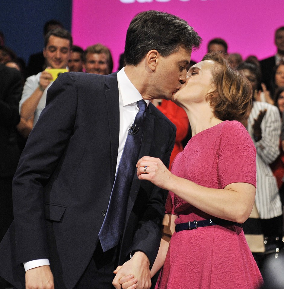 Red Ed had an awkward kiss with his wife Justine back when he was in the running to be Prime Minister