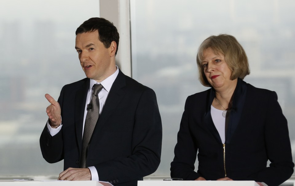 George Osborne and Theresa May
