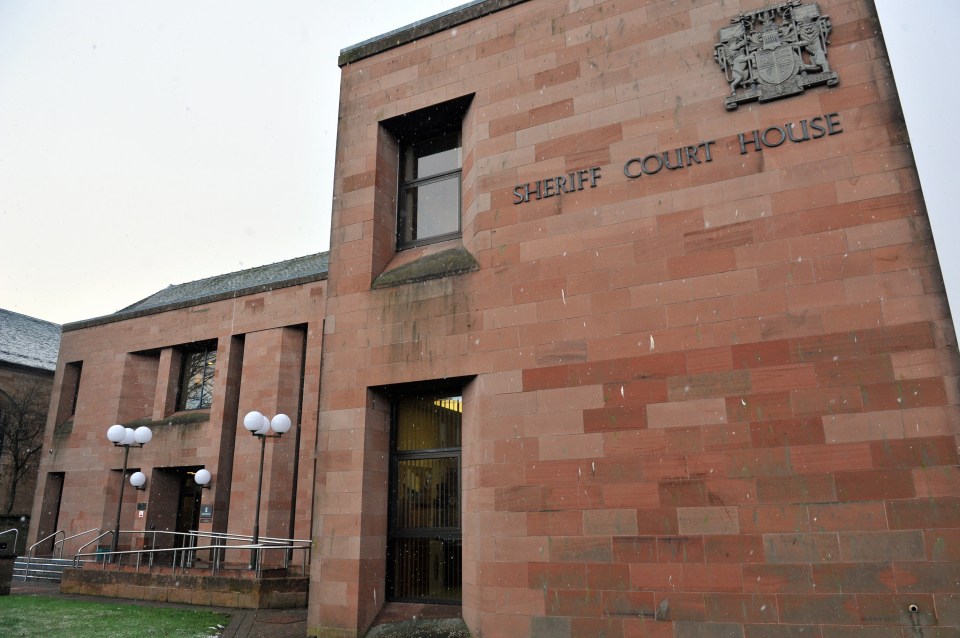 Steele was found guilty of threatening or abusive behaviour at Kilmarnock Sheriff Court