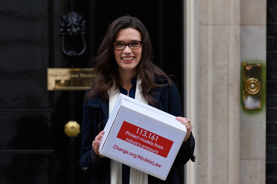 Rosie, now 24, is currently based in London and has so far been successful with her petition 