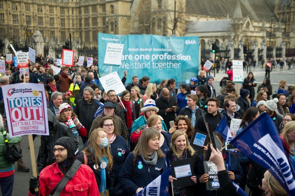 Only 4.3 per cent of junior doctors supported the current round of strikes 
