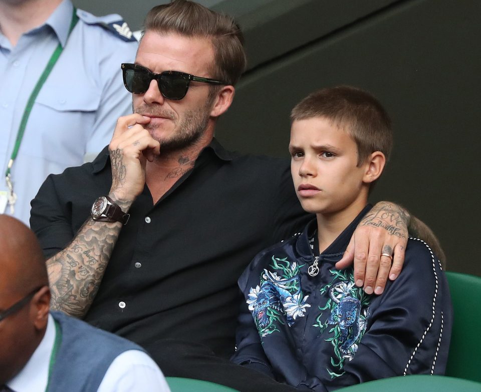 David described his child as a future heartbreaker