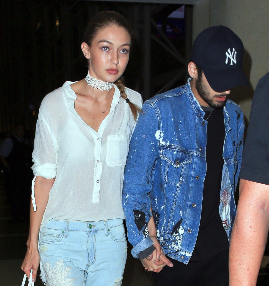 Zayn Malik and girlfriend Gigi Hadid 