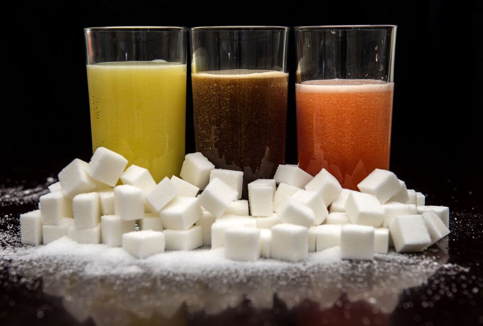 Fizzy drinks are full of sugar