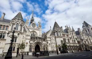 The front entrance to The Royal Courts o
