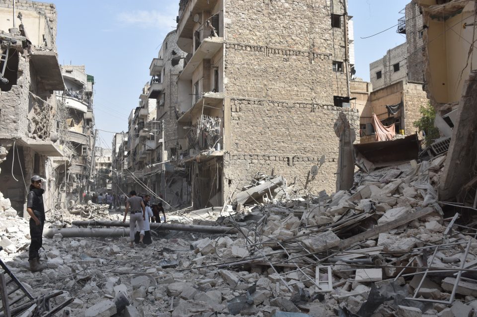 Aleppo war damage