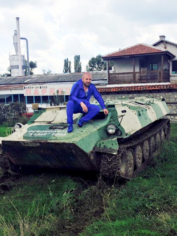 His group patrols the borders with armoured personnel vehicles