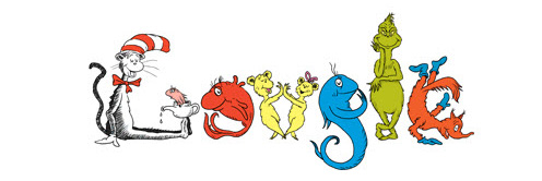 It was Dr Seuss' turn in 2009 when his character spelled out 'Google' on what would have been his 105th birthday