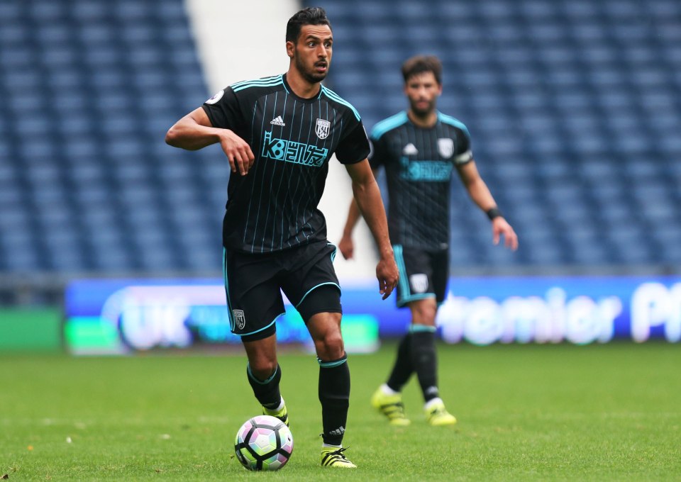 Nacer Chadli makes his West Brom debut today against Indian side Delhi Dynamos