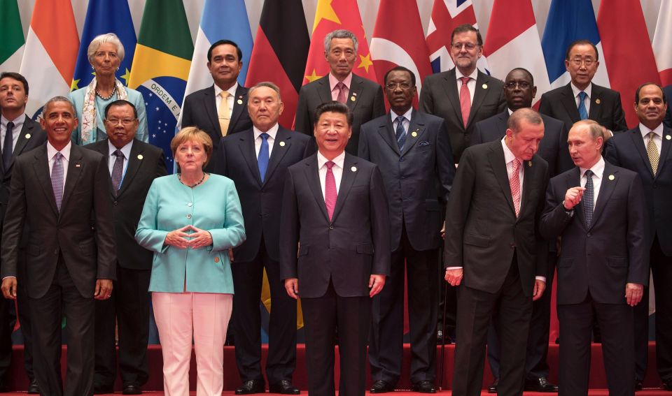Theresa May and the other G20 leaders