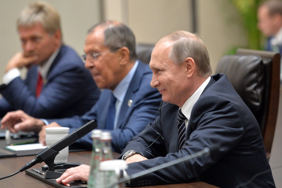 Putin looked relaxed as Russia continues to stall over bringing long-term peace to Syria
