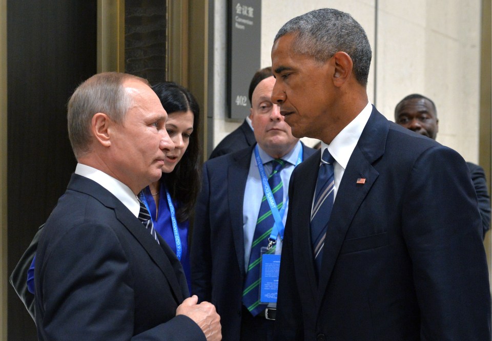 Standoff ... Putin and Obama shared a tense encounter at the G20 summit in China earlier this year