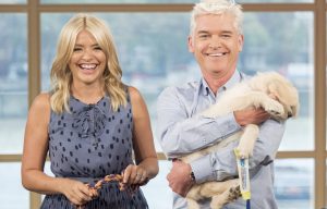 Holly and Phil get a fit of giggles as they welcome the new This Morning puppy