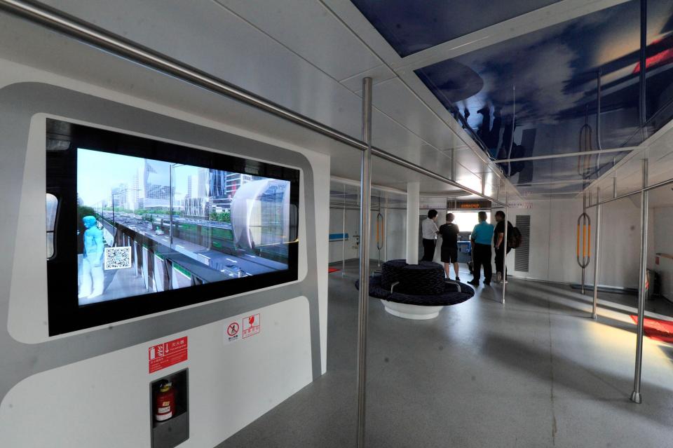 This is the view passengers will enjoy as the travel in the Airbus